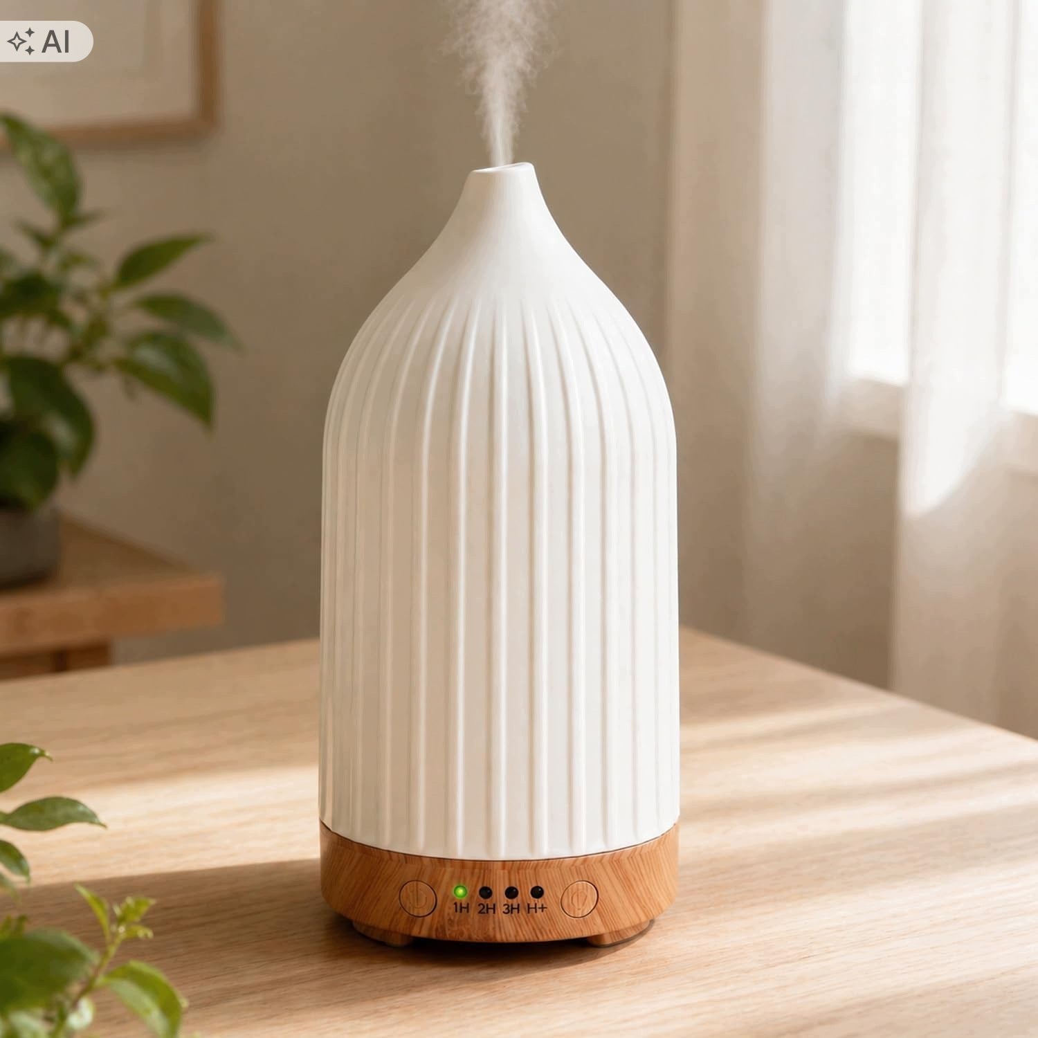 AIR HUMIDIFIER CERAMIC FRAGRANCE DIFFUSER 100ml TIMER AROMATHERAPY Medical device no