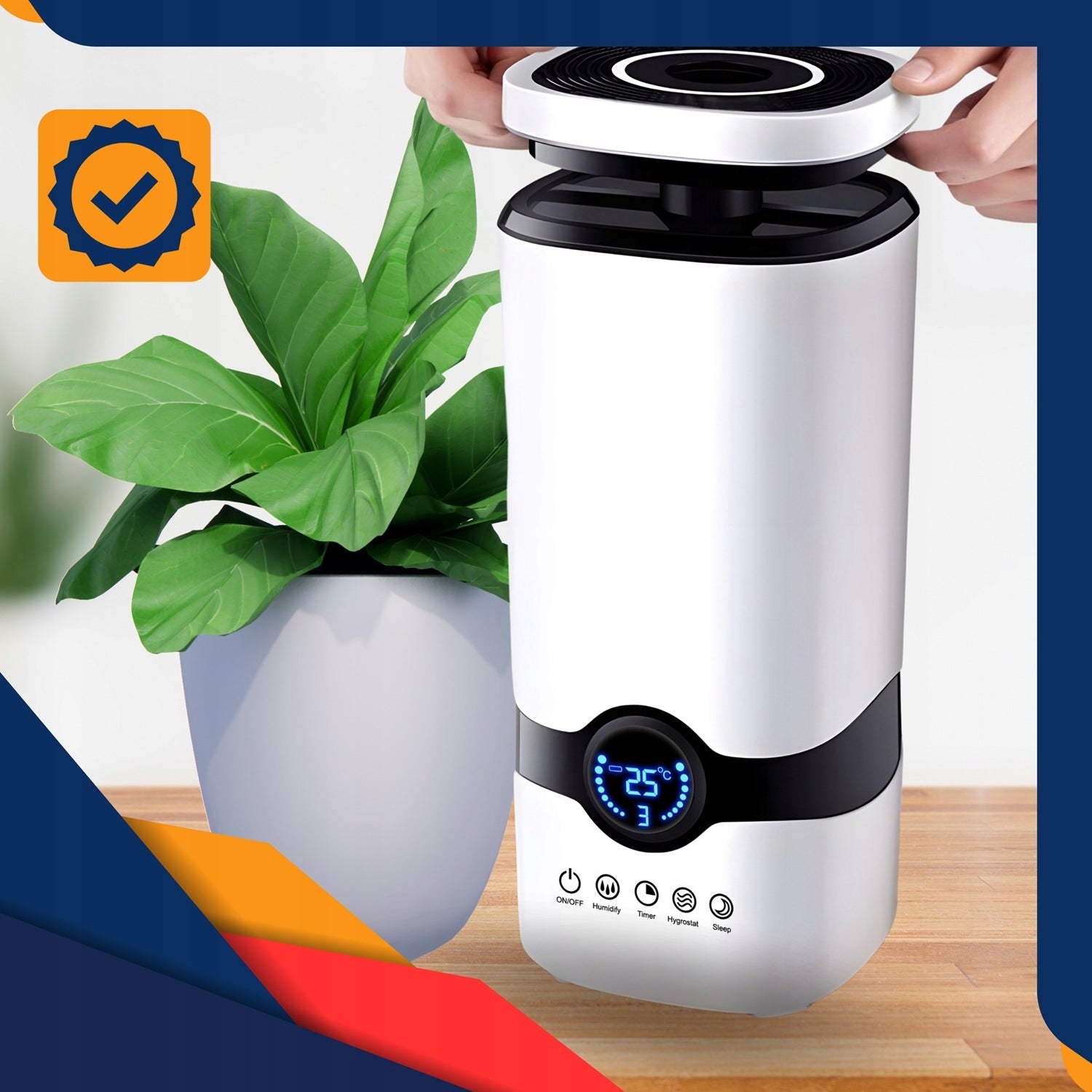 AIR HUMIDIFIER DIFFUSER 4000 ml AROMATHERAPY IONIZER 3in1 + PILOT Packaging status original