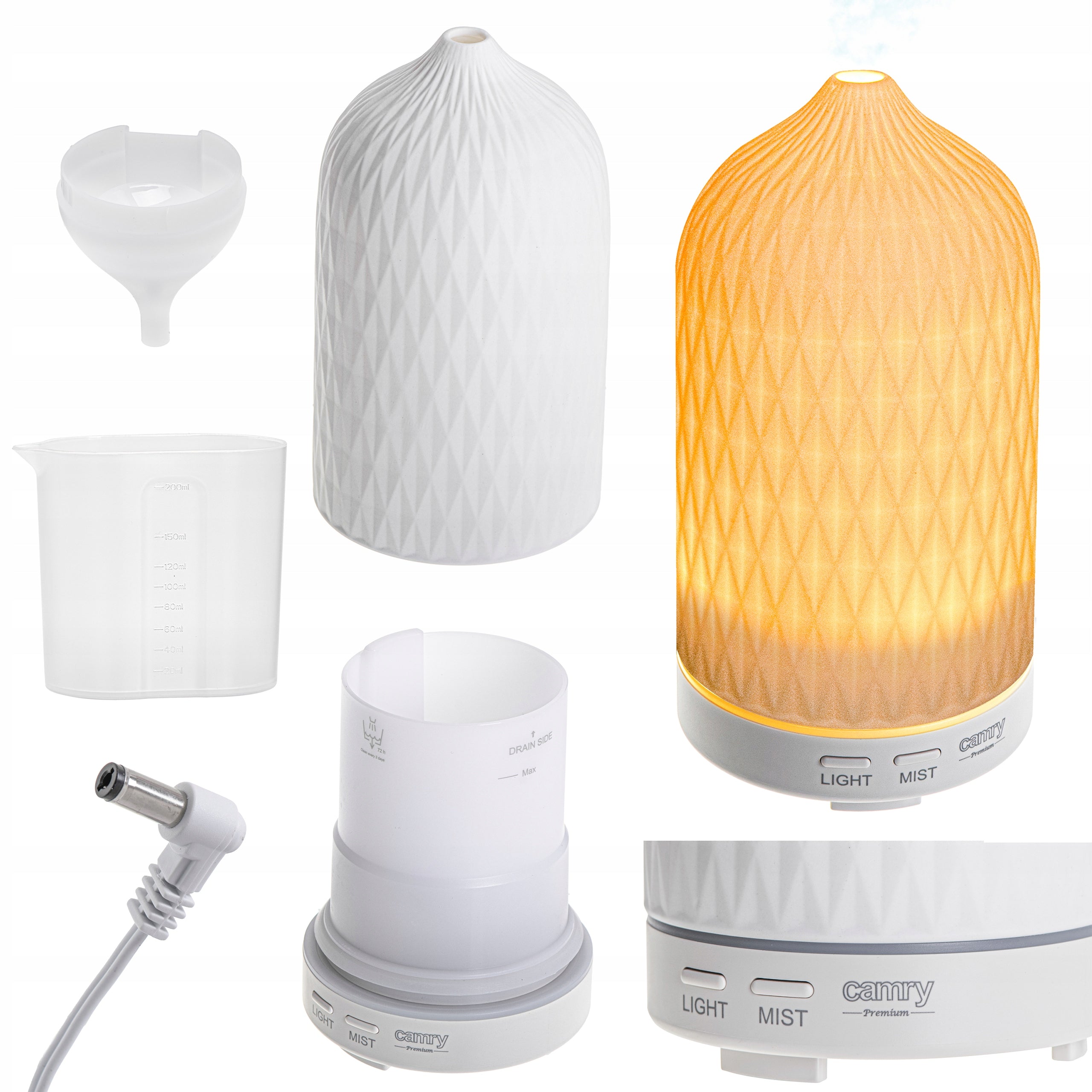 AIR HUMIDIFIER ULTRASONIC FRAGRANCE DIFFUSER AROMATHERAPY 3in1 CAMRY