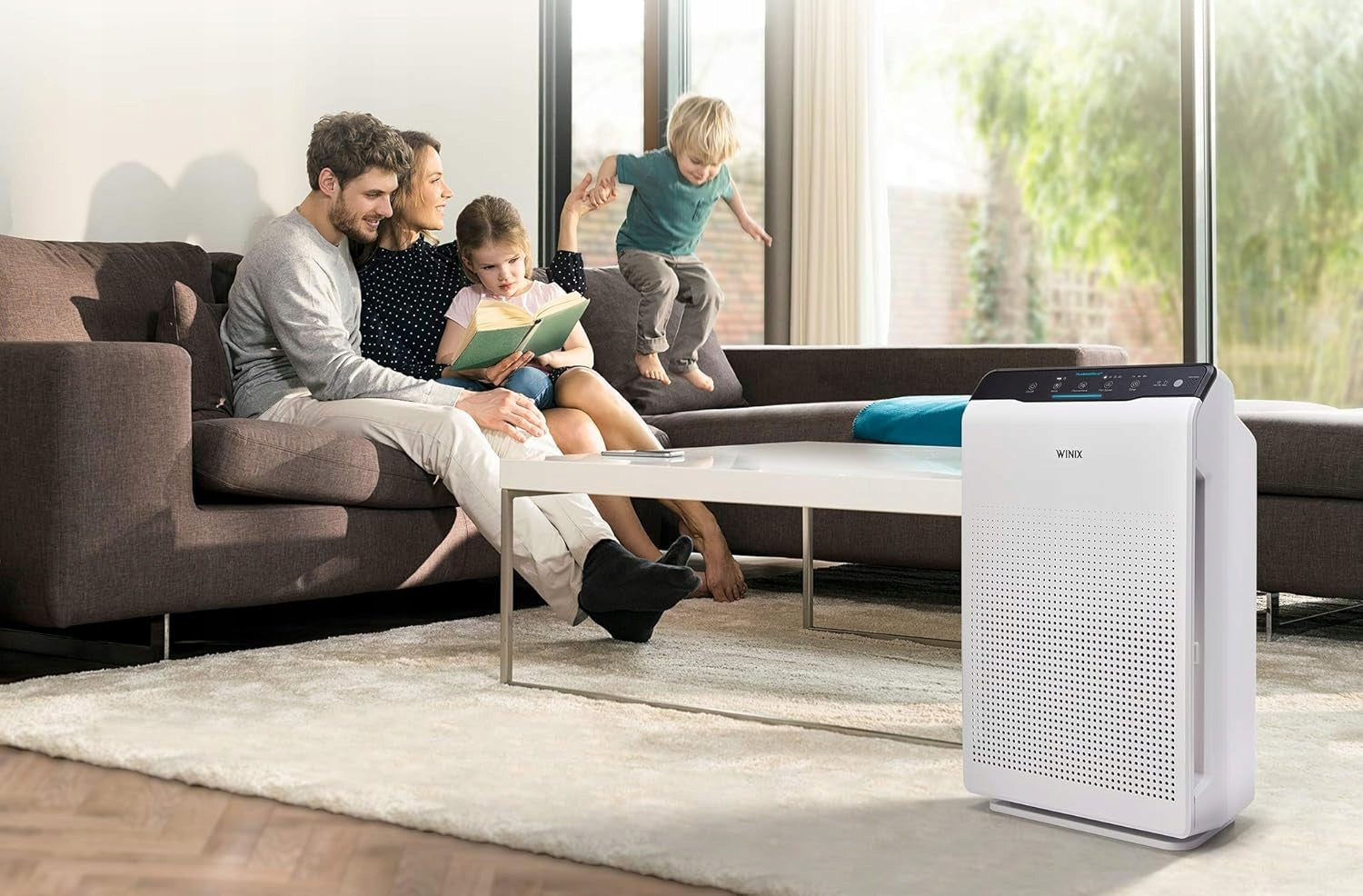 AIR PURIFIER CADR 390M3 H HEPA H13 TO 99M2 VIRUSES ALLERGIES WINIX Manufacturer code TKNS3337