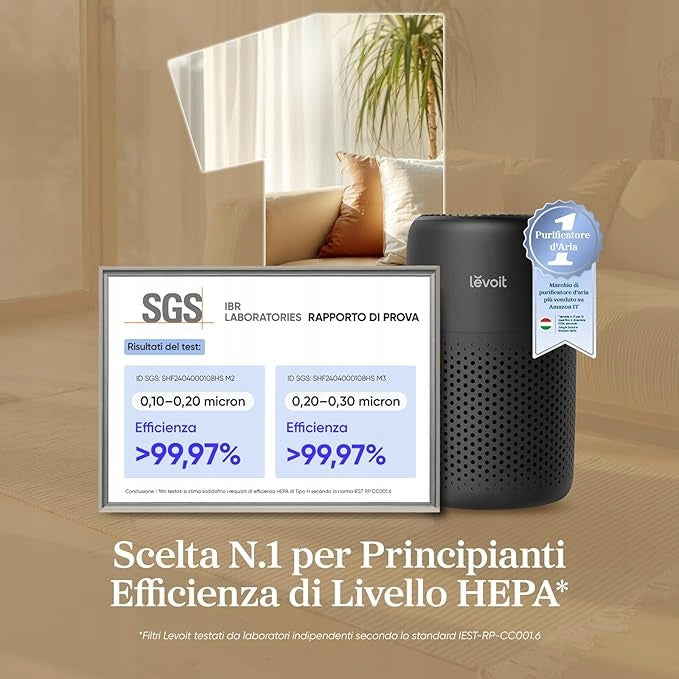AIR PURIFIER HEPA AROMATHERAPY QUIET 7W MINI FOR HOME OFFICE Brand Levoit