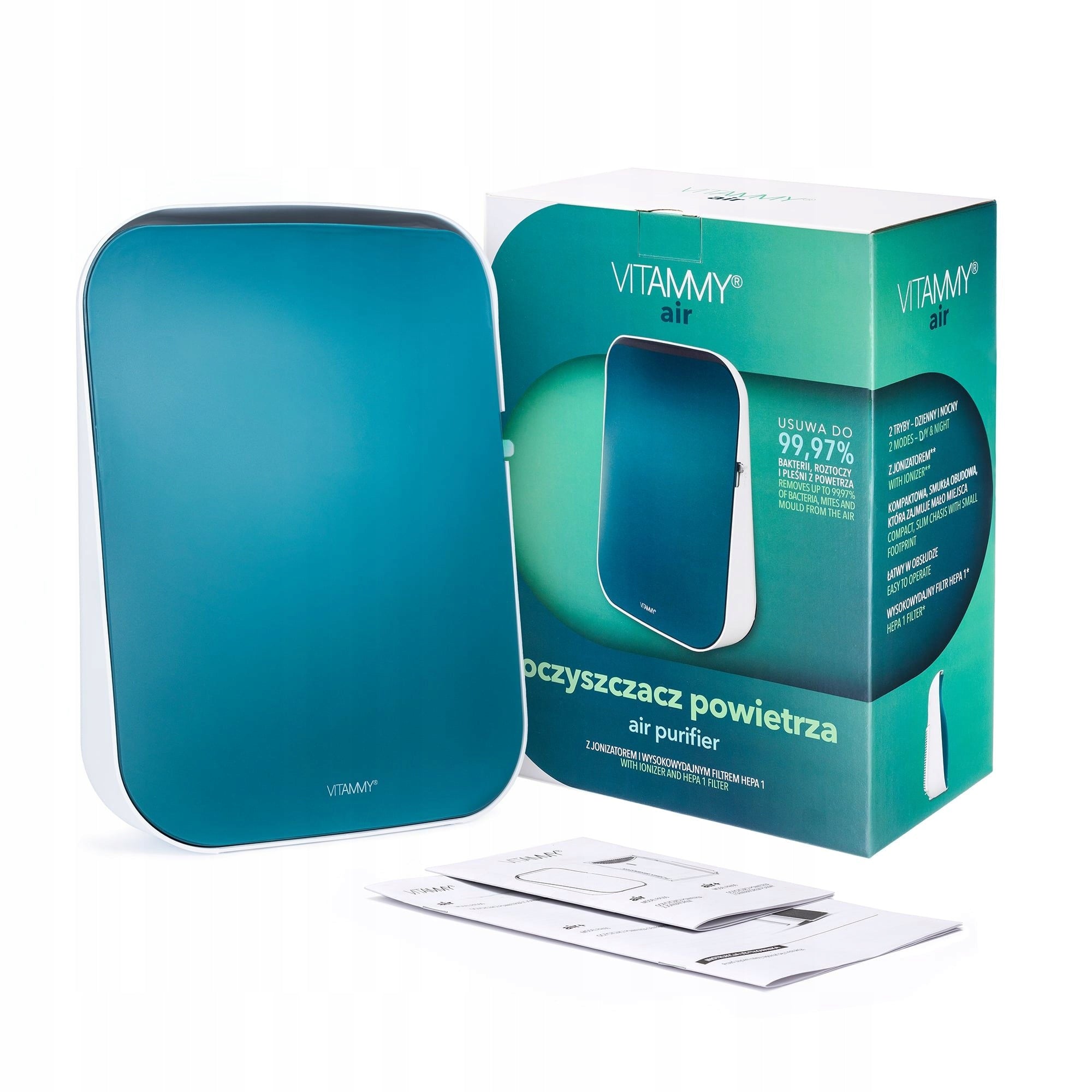AIR PURIFIER WITH HEPA IONIZATION 99,97% VITAMMY AIR PA500