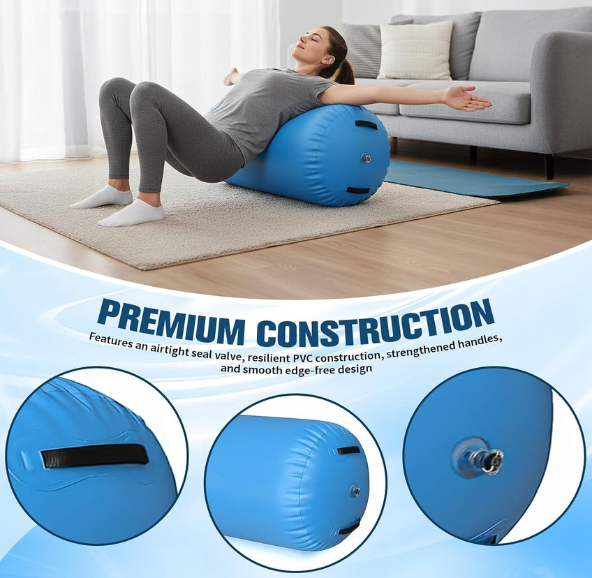 AIR ROLLER EXERCISE ROLLER 100x80 cm GYM MAT FITNESS INFLATABLE Manufacturer code B0CBMJ173M