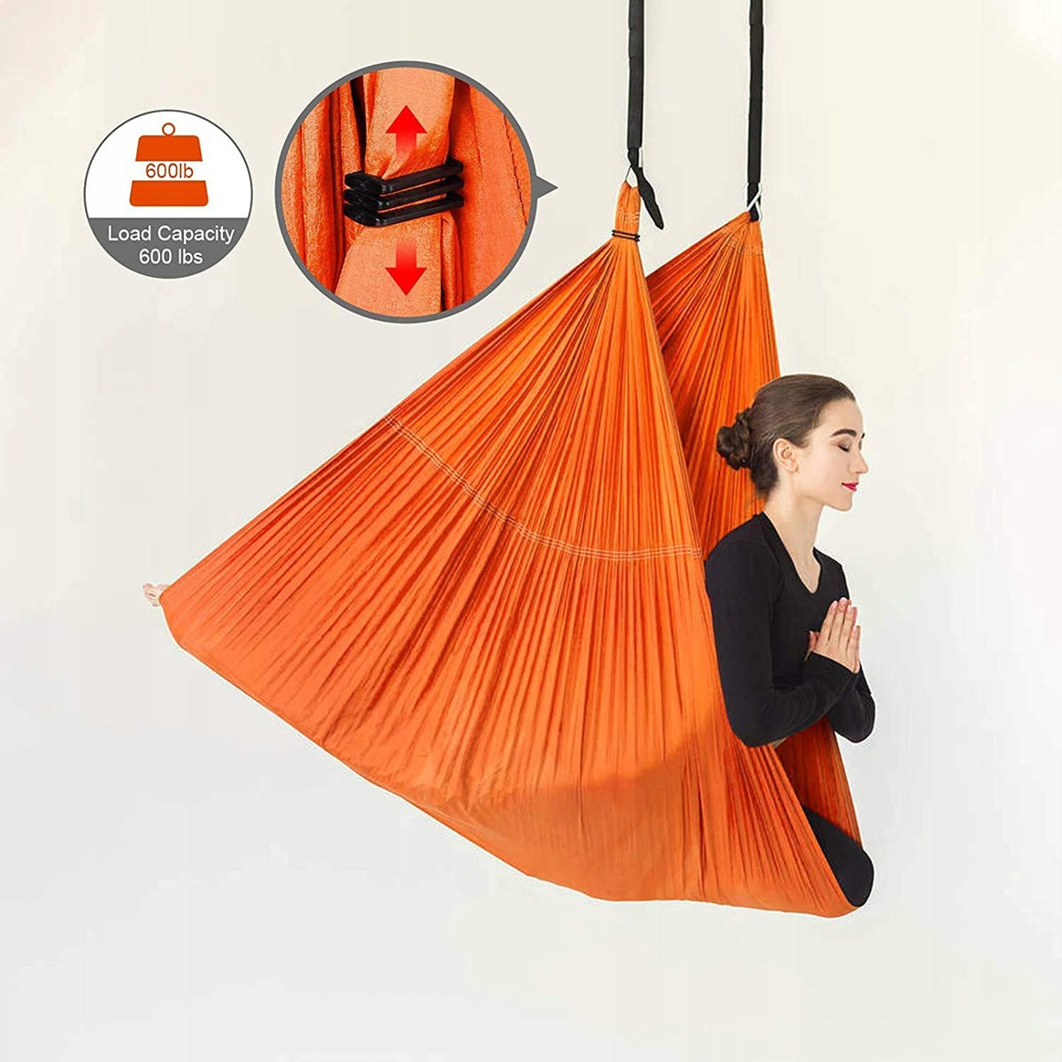AIR SWING FOR YOGA HAMMOCK ACROBATIC SCARF AERIAL 220CM WITH HANDLE Packaging status original