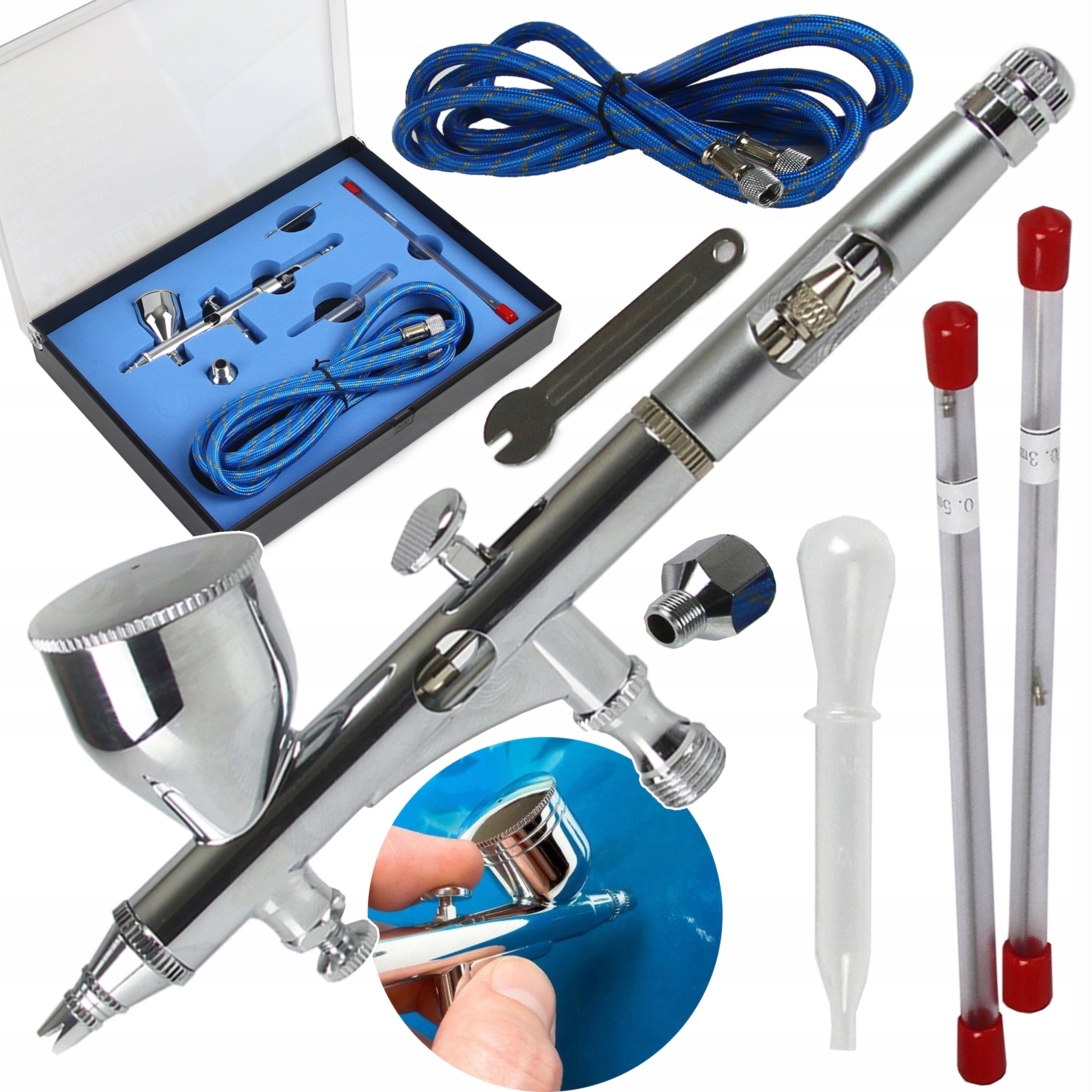 AIRBRUSH PAINT GUN 3 NOZZLE XXL Manufacturer code M80665