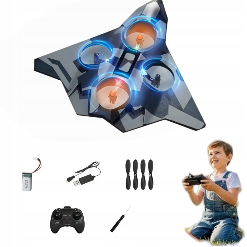 AIRCRAFT REMOTE CONTROLLED FOAM 4 MOTORS ROTATION 360° 3 SPEED LEVELS