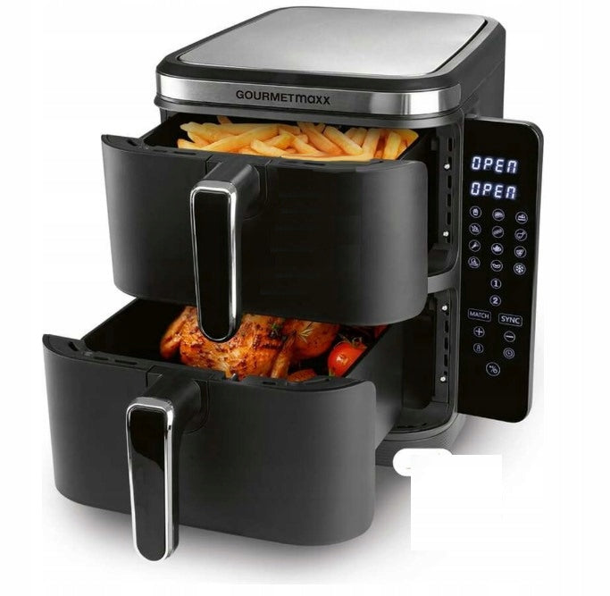 AIRFRYER VERTICAL AIR FRYER NON-FAT DOUBLE 2800W 12 PROGRAMS 10L