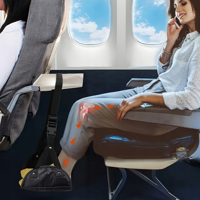 AIRPLANE TRAVEL FOOTREST PORTABLE FOLDING HANGING MINI LEG HAMMOCK Manufacturer code Podnóżek zawieszany