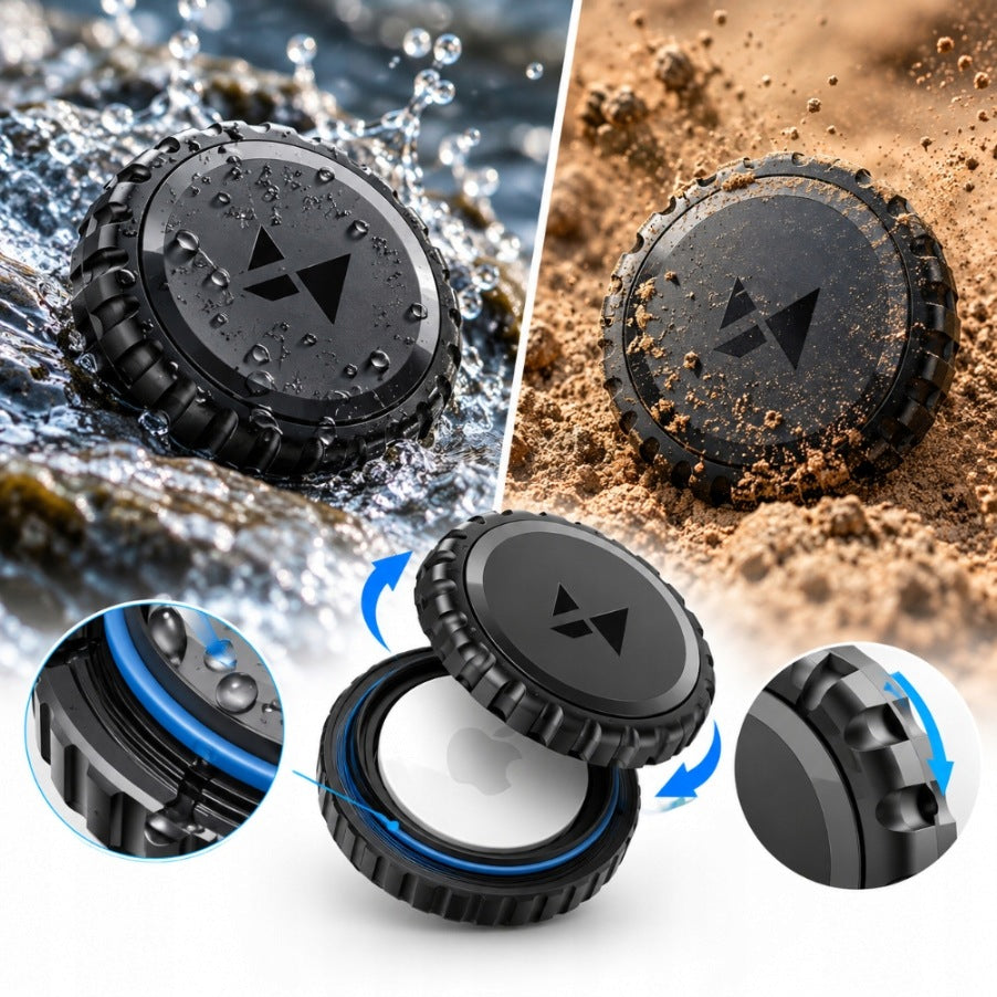 AIRTAG CASE WATERPROOF SELF-ADHESIVE TAPE 3M SCREW-ON 4 PIECES Manufacturer code 5907769372377