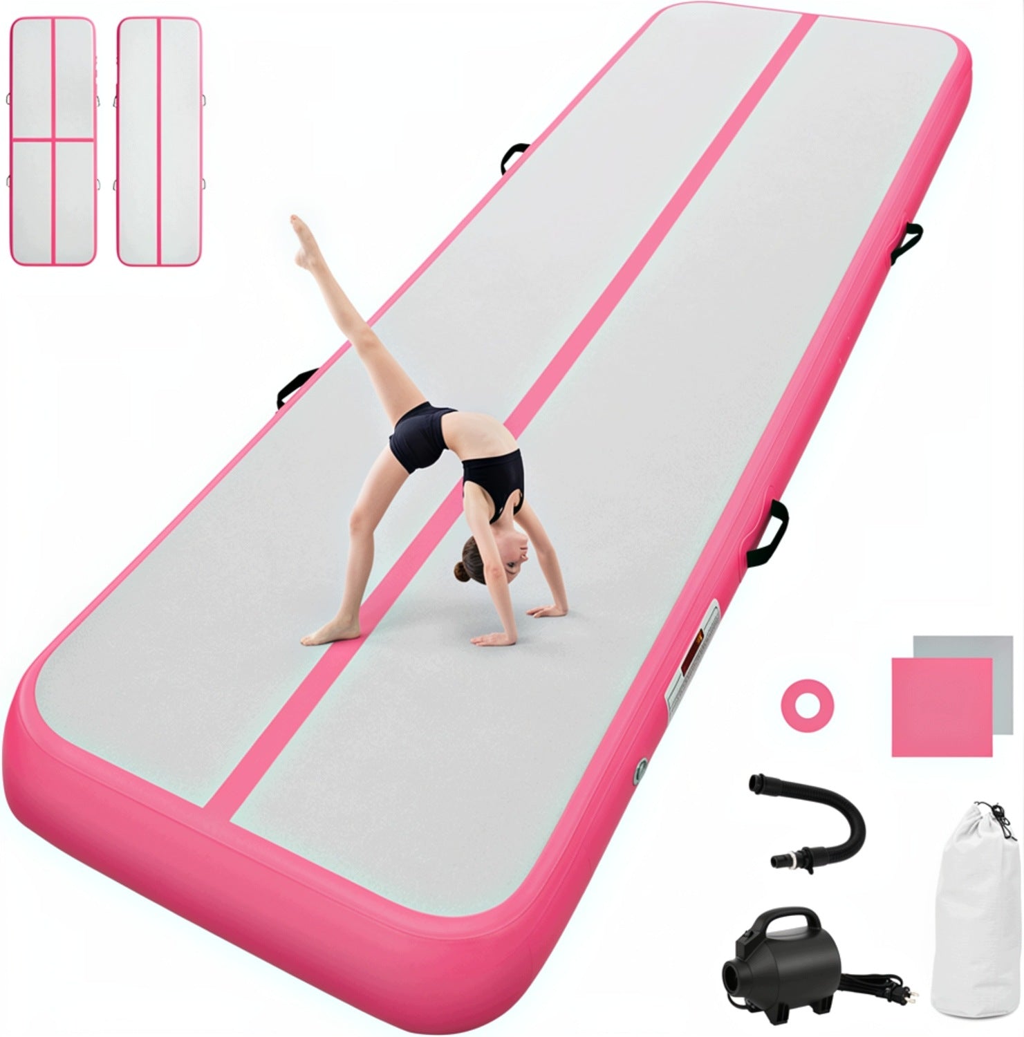 AIRTRACK GYMNASTIC MATTRESS ACROBATIC FOLDING 400X100X20CM