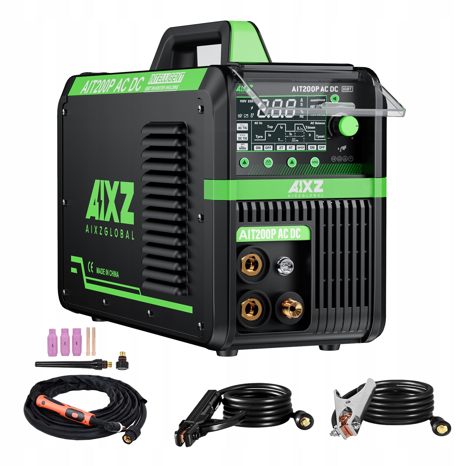 AIXZ 200A 5-in-1 Aluminum Welding Machine AC DC HF TIG Welder AIT200P