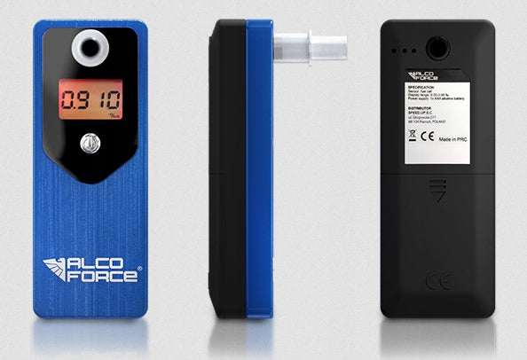 ALCOFORCE Evo Blue breathalyzer + calibration year freebie Color Navy Blue