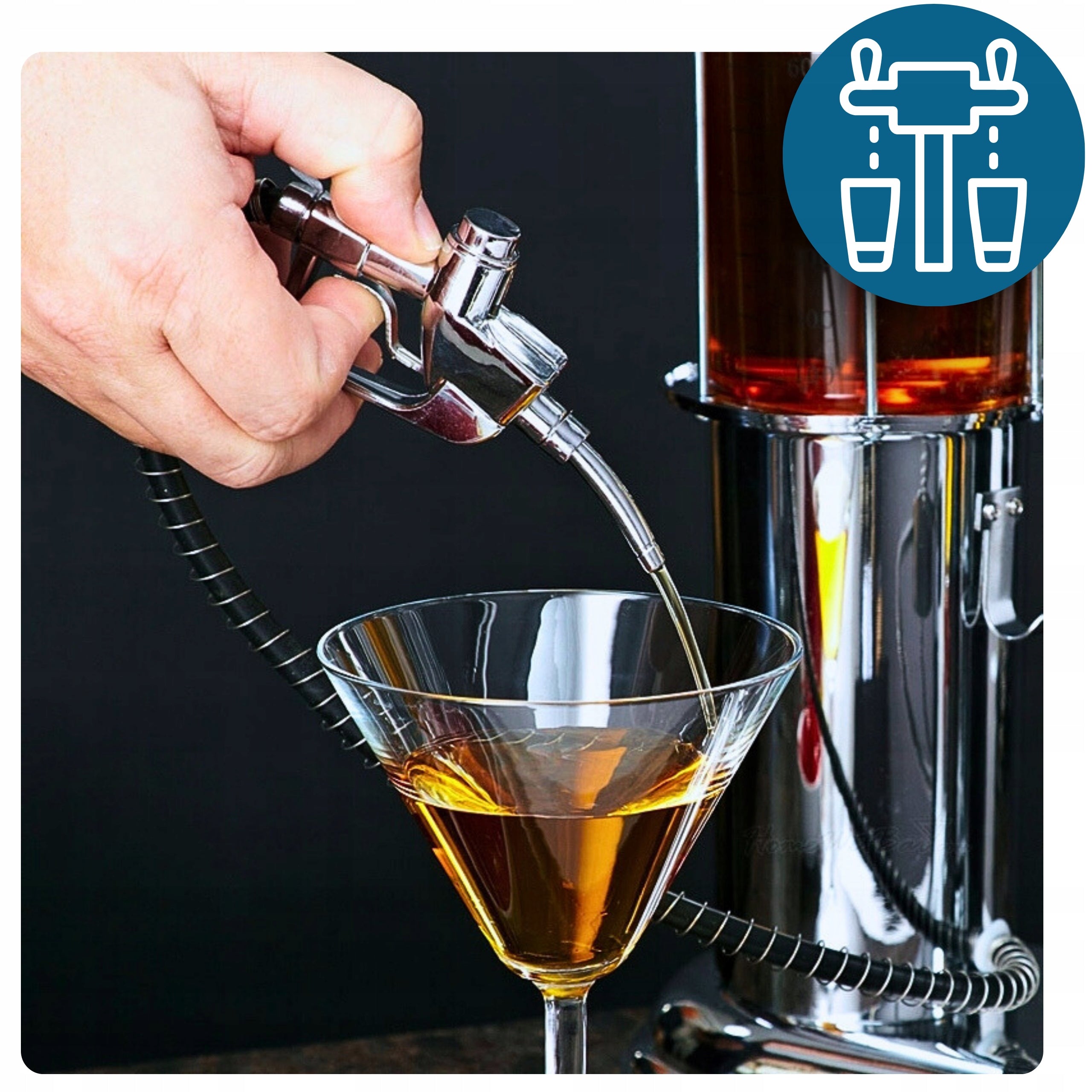 ALCOHOL DISPENSER FOR PARTY BEVERAGE BEER POURER Manufacturer code Nalewak dystrybutor alkoholu prezent facet