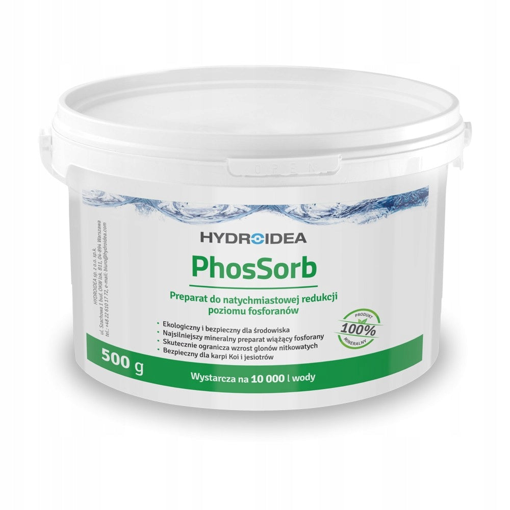 ALGAE AGENT IN THE POND Hydroidea PhosSorb Binds Phosphates Removes Algae 500g