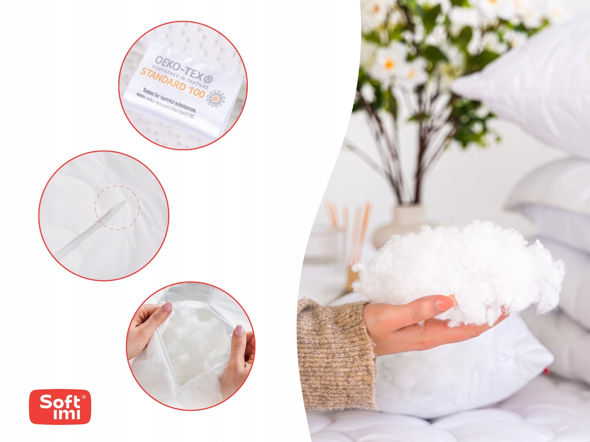 ALL-SEASON ANTI-ALLERGIC QUILT 160X200 + 2 PILLOWS 70X80 SET from Poland Product width 200 cm