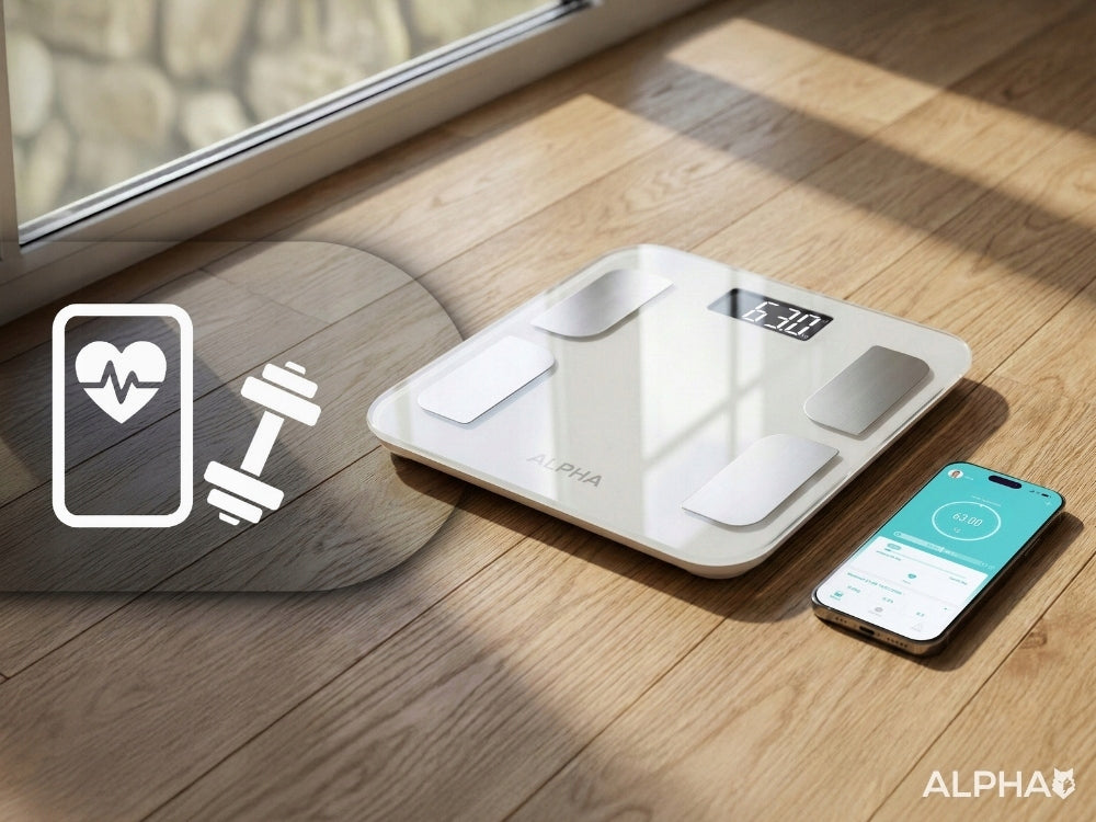 ALPHA Bathroom Scale Electronic Analytical Bluetooth Smart App Manufacturer code SCP-01