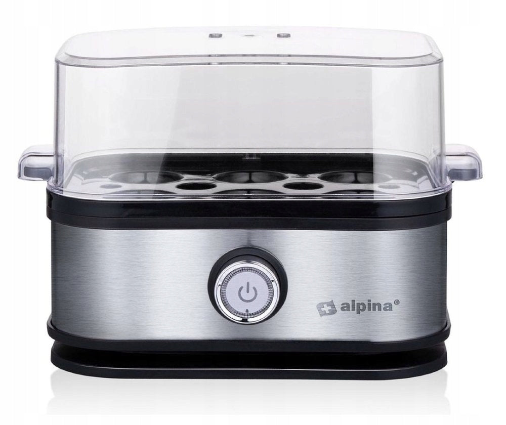 ALPINA Egg cooker for 6 eggs 210 W SILVER Packaging status original