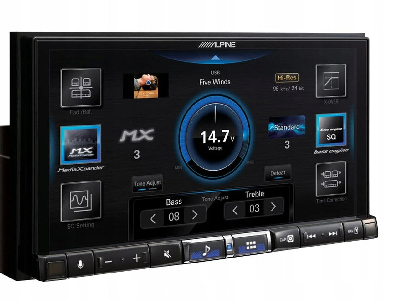 ALPINE ILX-705D / 2-DIN / 7-inch / CarPlay / Android / DAB+ / Bluetooth
