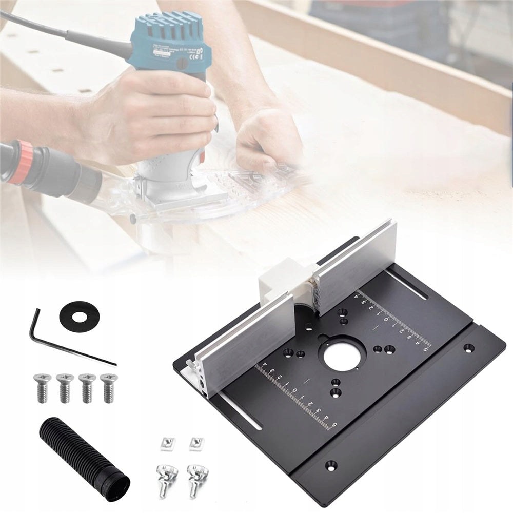 ALUMINIUM PLATE FOR MILLING TABLE WITH DIAGONAL GUIDE AND SLIDING FENCE Brand no brand
