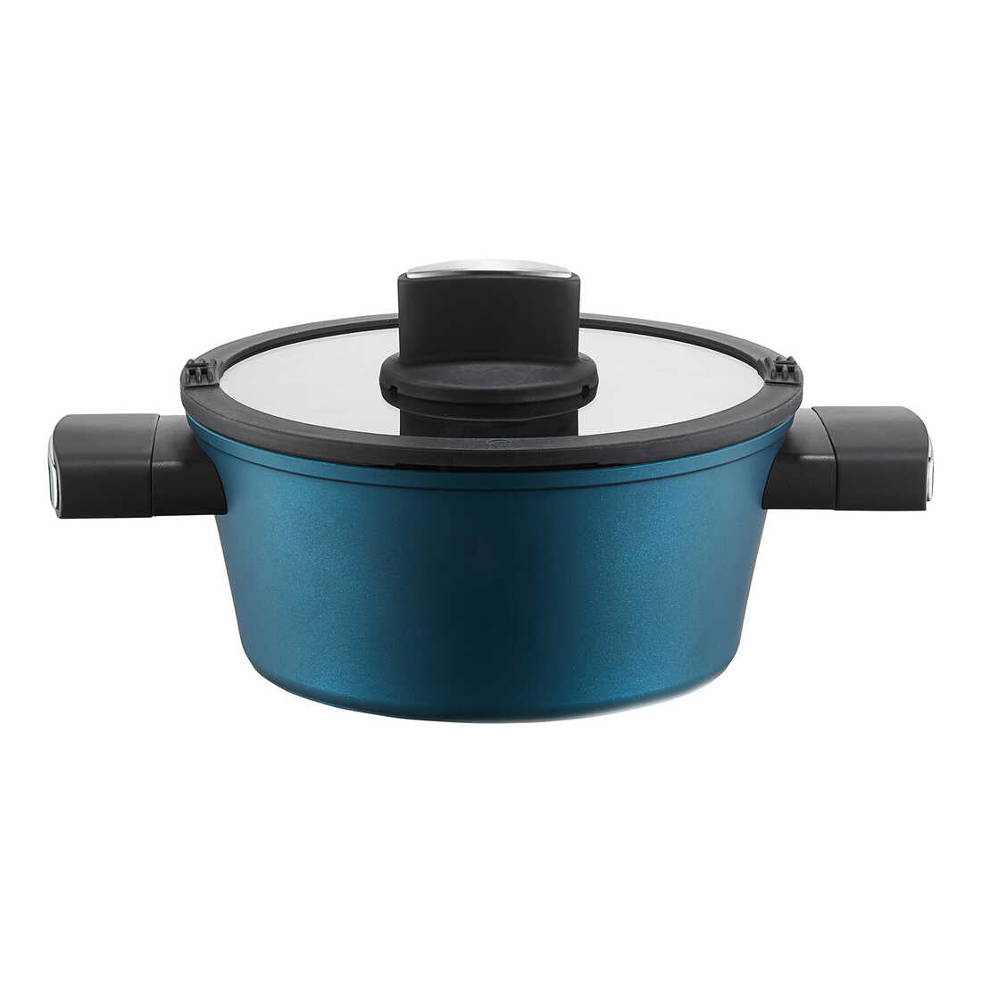 ALUMINIUM POT WITH LID AZZURRO AMBITION 28 CM 6 L