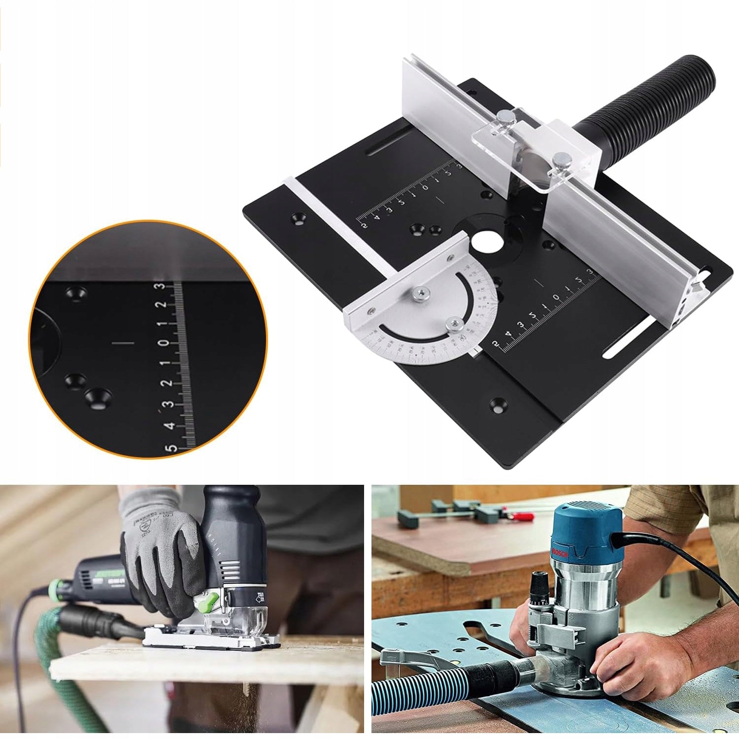 ALUMINUM PLATE COUNTERTOP MILLING MACHINE GUIDE WOODWORKING 200x240mm Milling machine type plunge