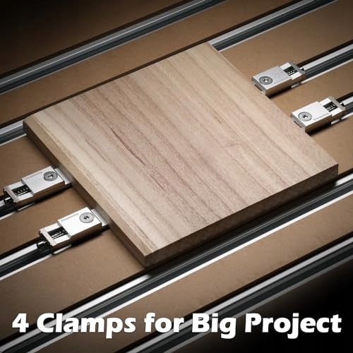 ALUMINUM SIDE CLAMP FOR CNC ROUTER PRECISION SET OF 4 PCS. metal Vise type clamps