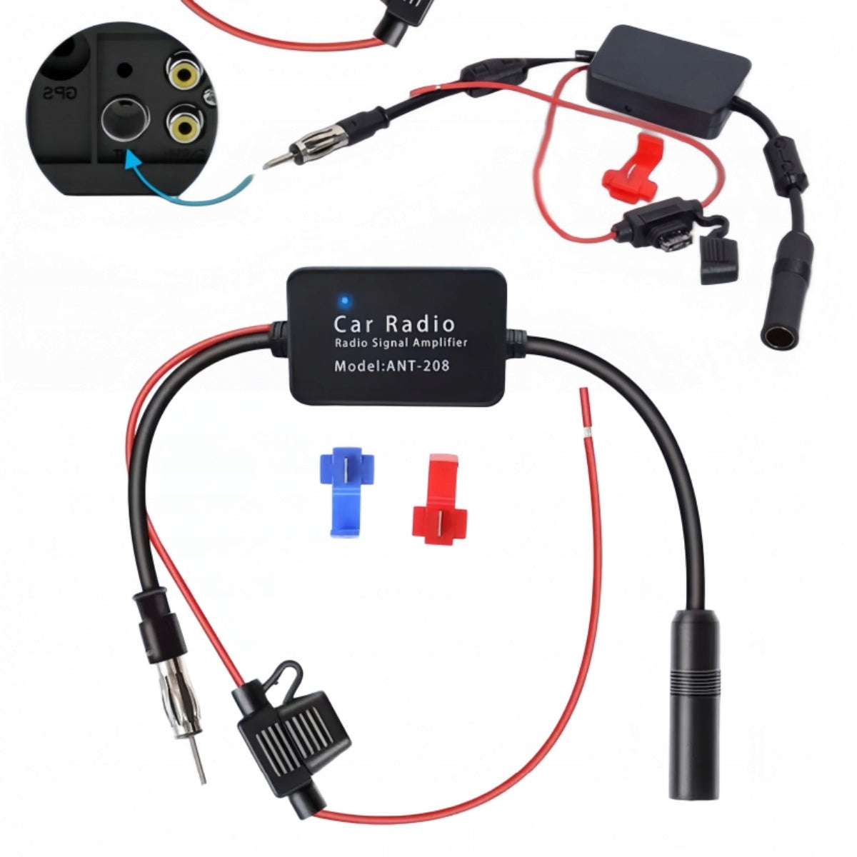 AM FM RADIO 25DB 80-108/170-240 MHz RADIO SIGNAL ANTENNA AMPLIFIER