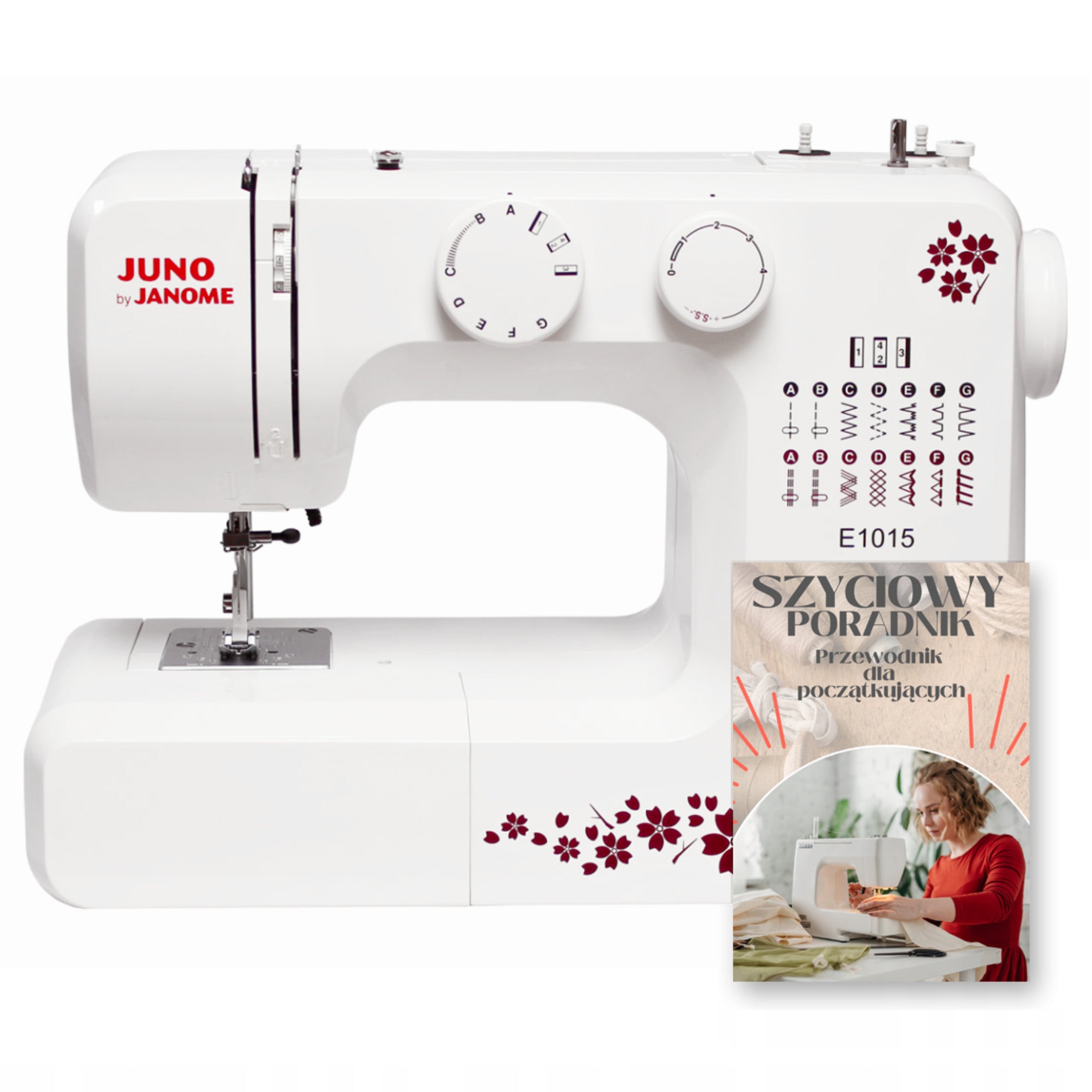 AMAZING home sewing machine JANOME JUNO E1015 + FREEBIE GUIDE Packaging status original