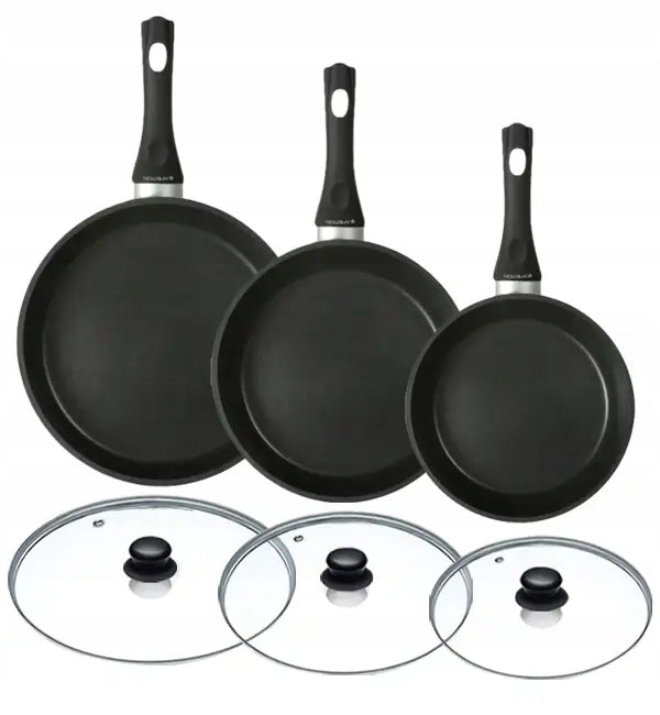 AMBITION MAGNAT Set of pans with lids Ø 20, 24, 28 / 6 elements