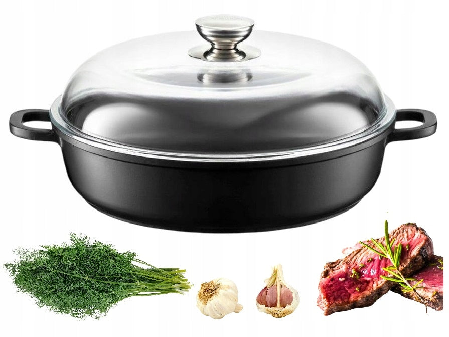 AMBITION MAGNATE FRYING PAN DEEP NON-STICK PAN FOR INDUCTION 30