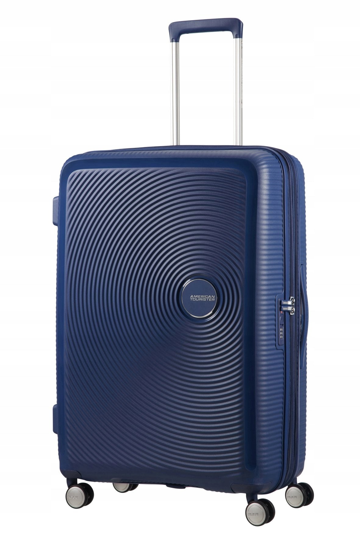AMERICAN TOURISTER Soundbox Large Spinner Midnight Blue Packaging status original