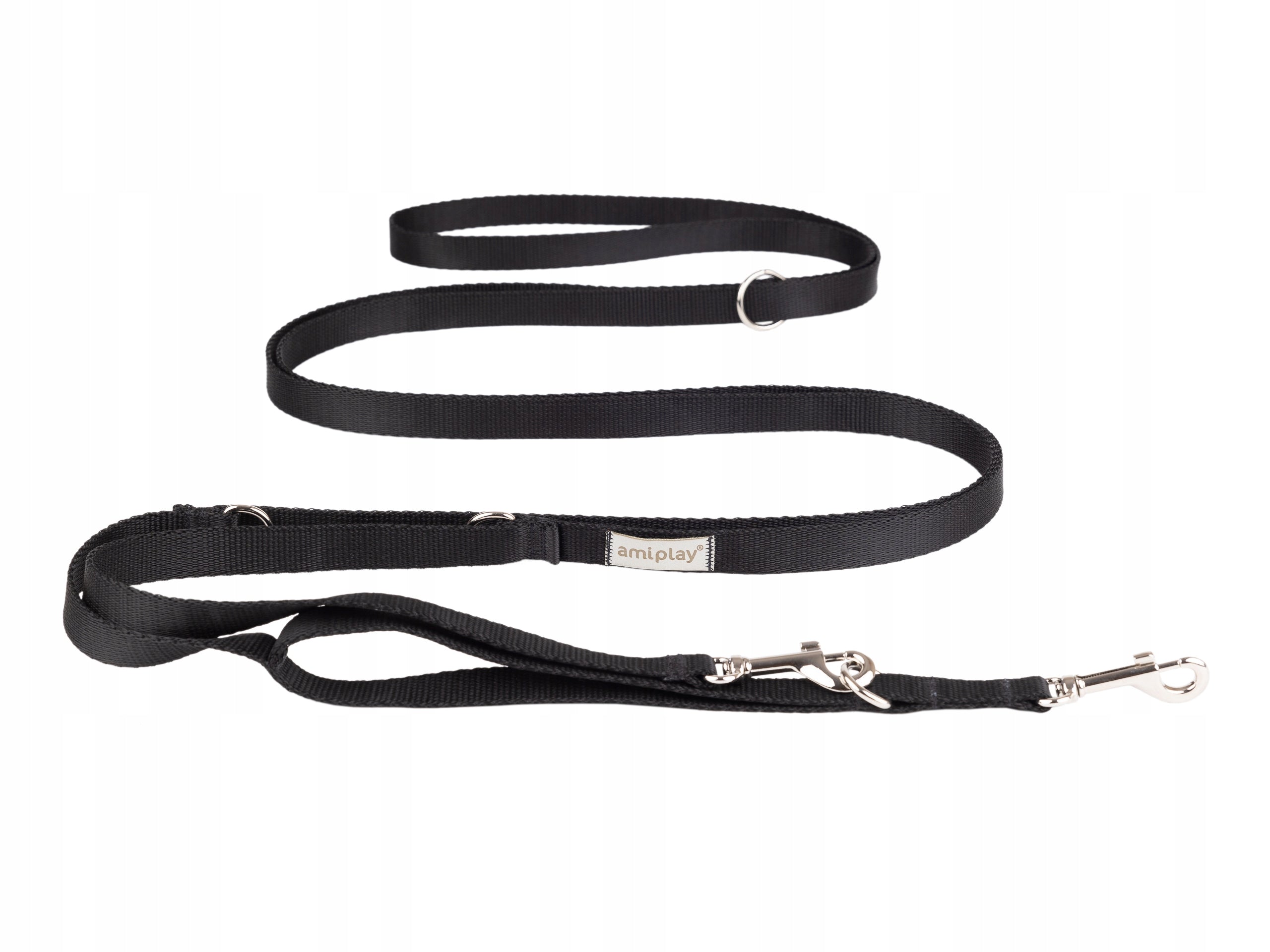 AMIPLAY Lanyard 8in1 Samba Black size L 200-400 x 2,5 cm