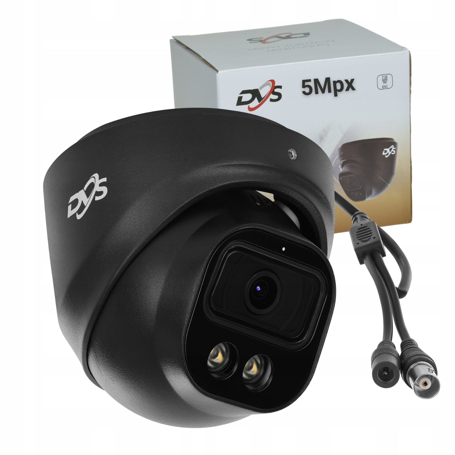 ANALOG CAMERA 5MPX OUTDOOR BLACK METAL DOME LIGHTING