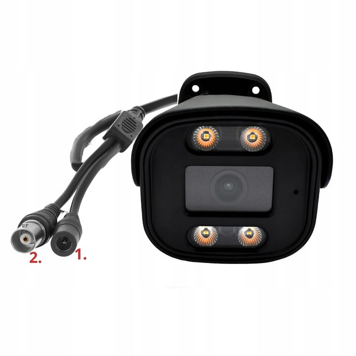ANALOG OUTDOOR CAMERA 5MPX METAL BLACK HOUSING 4in1 LIGHTING Brand DVS