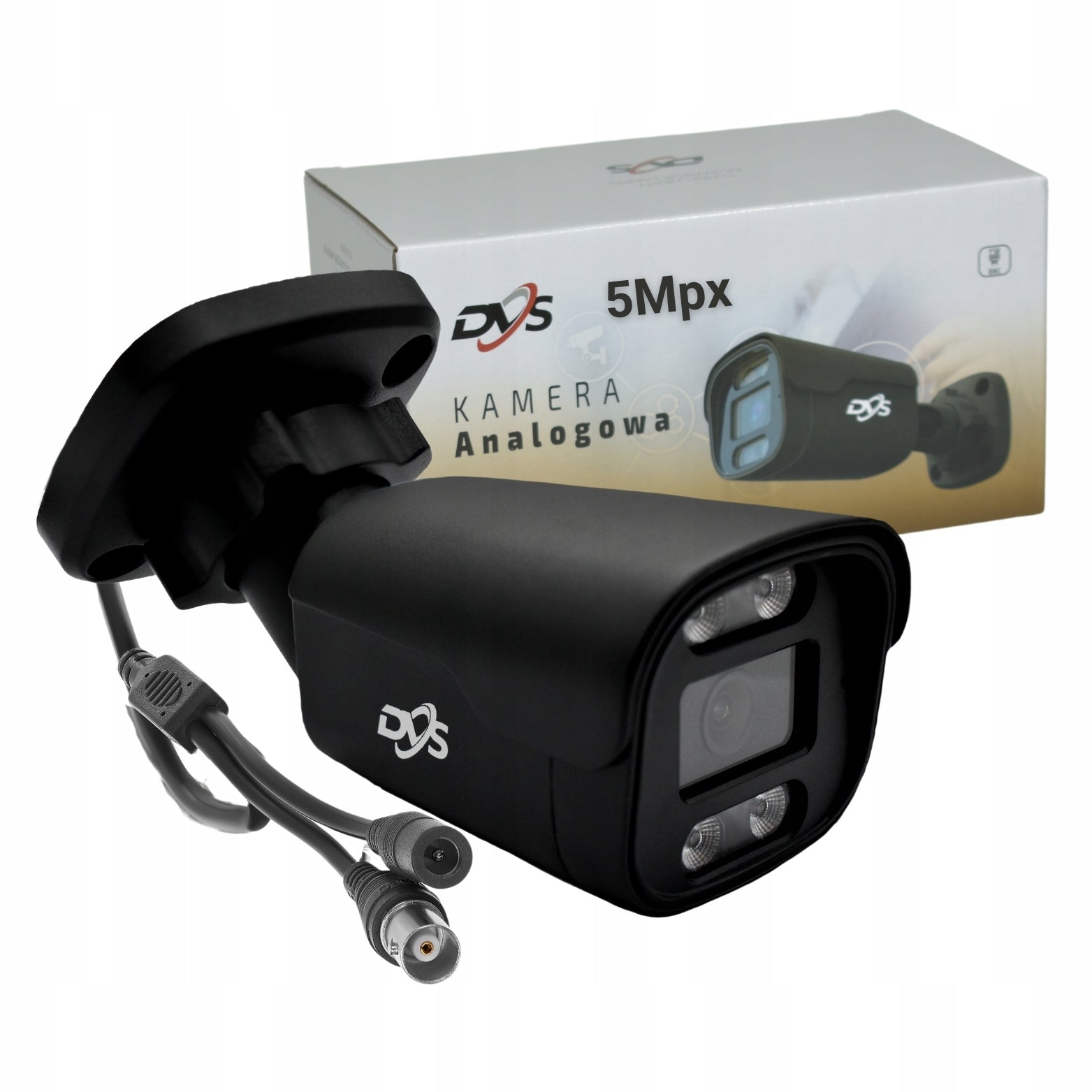 ANALOG OUTDOOR CAMERA 5MPX METAL BLACK HOUSING 4in1 LIGHTING