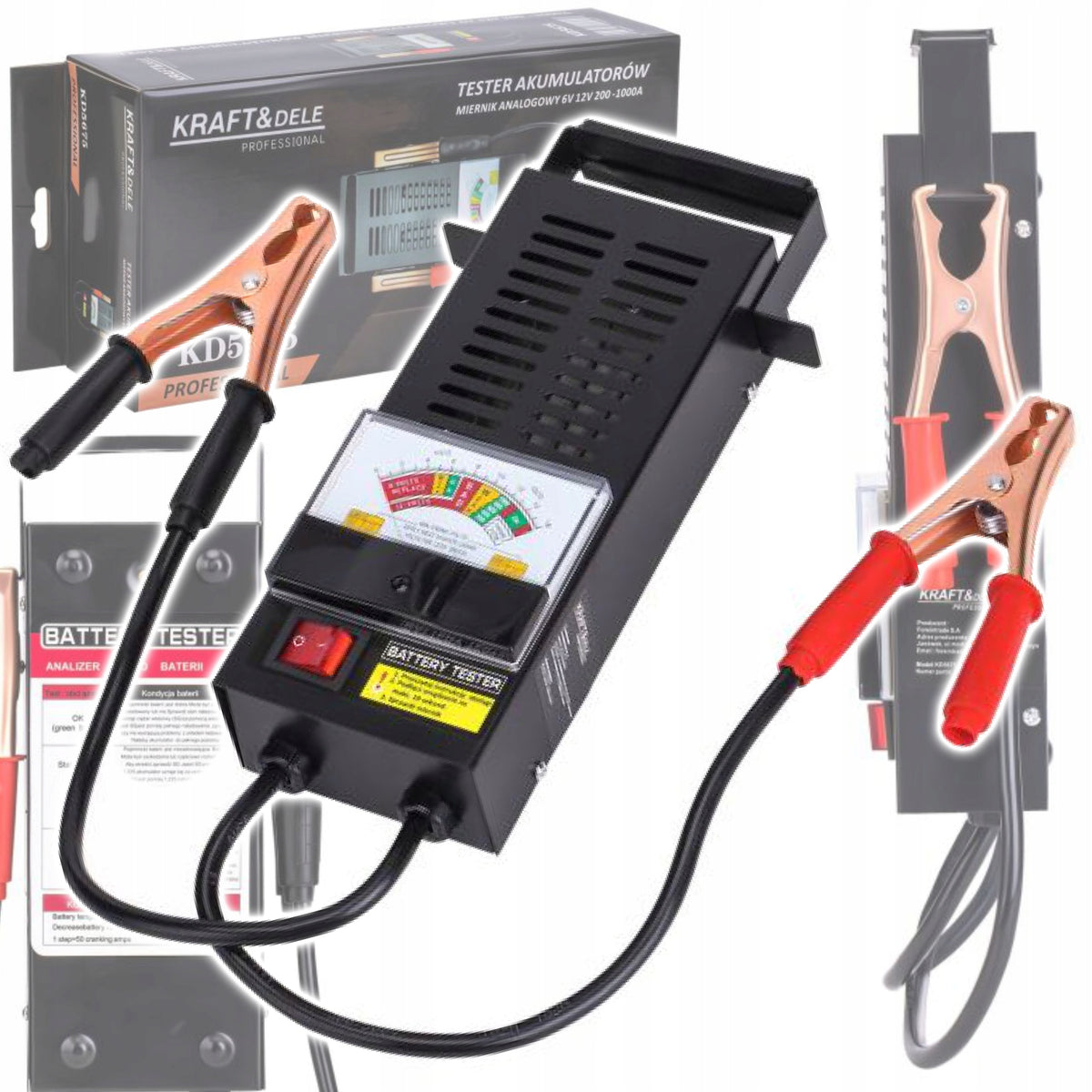 ANALOG TESTER FOR BATTERY PERFORMANCE CHECKING 6/12V 200-1000A