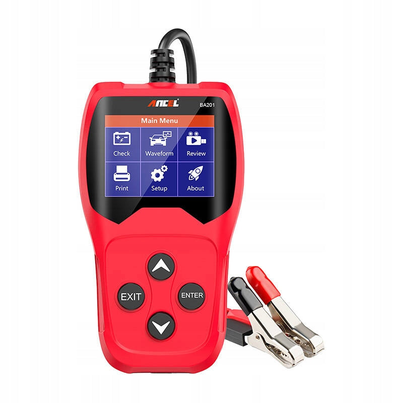 ANCEL BA201 CAR BATTERY TESTER WITH LCD DISPLAY 8-16 V DC EAN (GTIN) 5906168432972