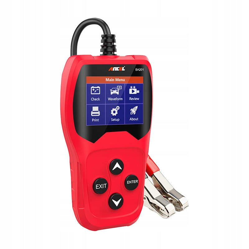 ANCEL BA201 CAR BATTERY TESTER WITH LCD DISPLAY 8-16 V DC Manufacturer code BA201
