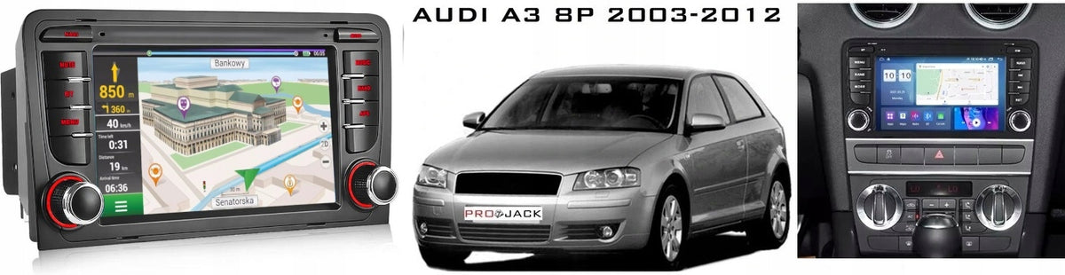 ANDROID CAR RADIO GPS for AUDI A3 8P 2003-2012 with CARPLAY, WIFI, USB, 4/64GB Manufacturer code M400