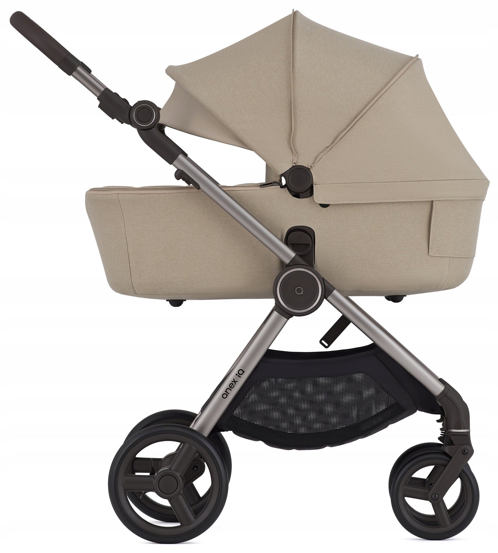 ANEX IQ PREMIUM STROLLER 3in1: GONDOLA + SEAT + LIGHTWEIGHT STROLLER BUGGY CREMA Brand Anex