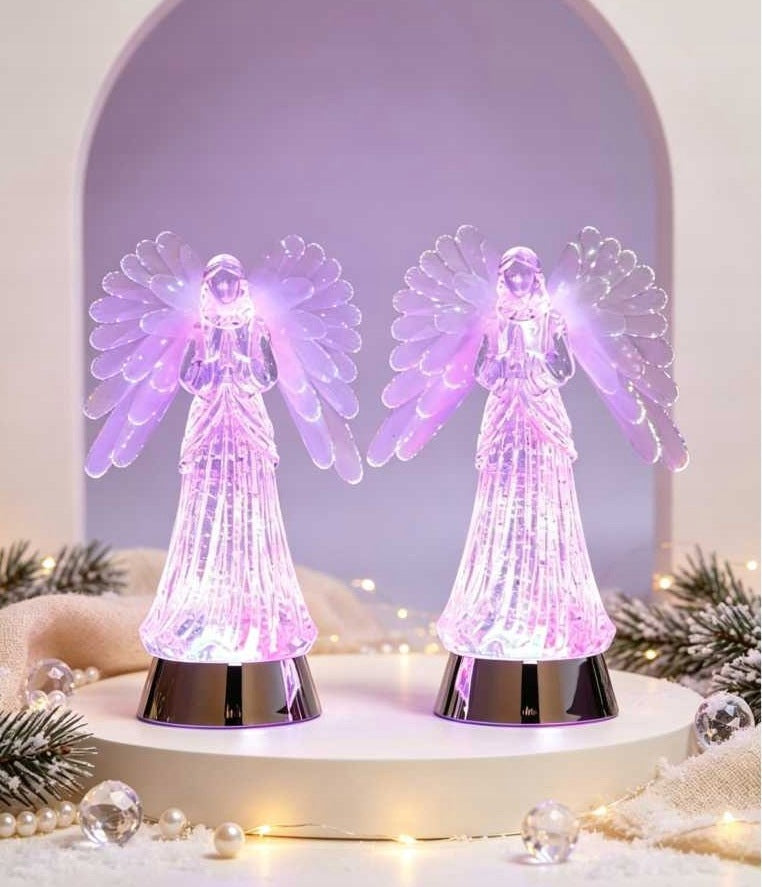 ANGEL CHRISTMAS LED ILLUMINATED 28 CM FIGURINE USB DECORATION 1 PC Brand INA