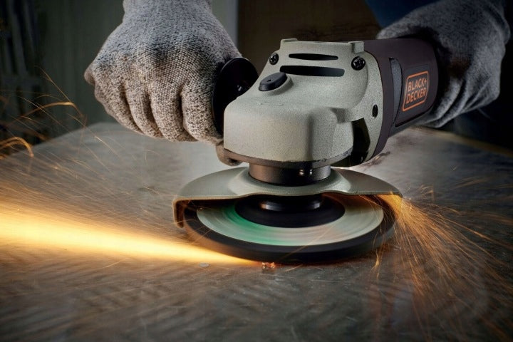 ANGLE GRINDER 125MM WITH COVER 1200W KG1202K-QS BLACK+DECKER Packaging status original