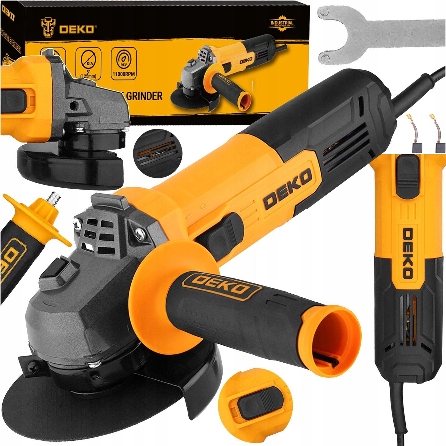 ANGLE GRINDER ANGLE 125MM STRONG DIAX 800W NETWORK DEKO