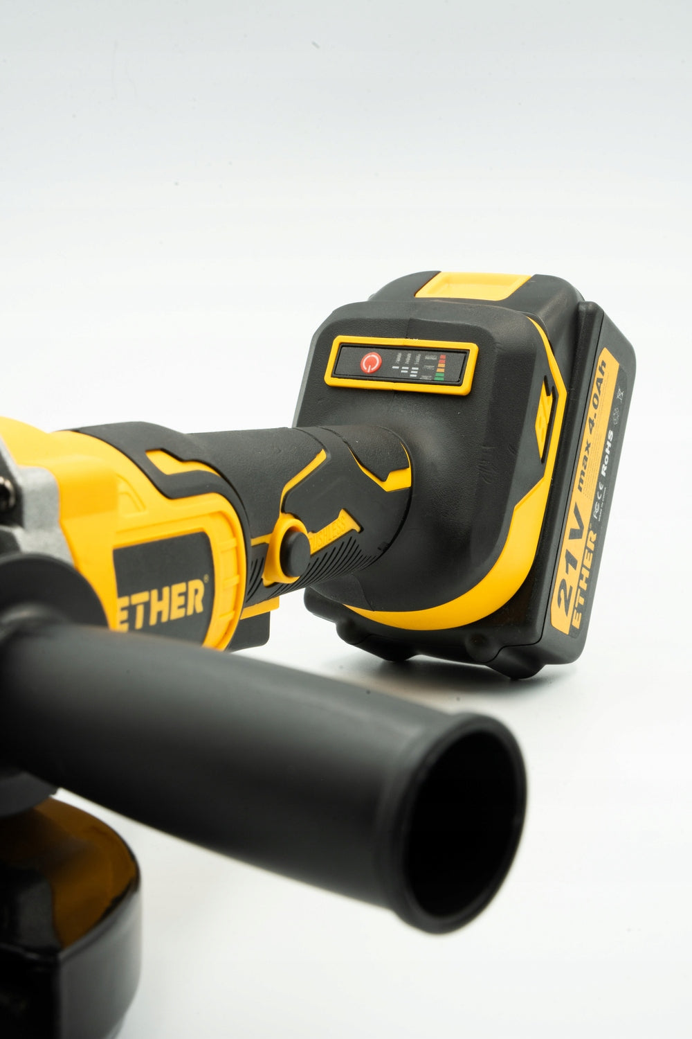 ANGLE GRINDER CORDLESS BRUSHLESS ANGLE SET 2xAKU 4AH 21V Manufacturer code ET-03
