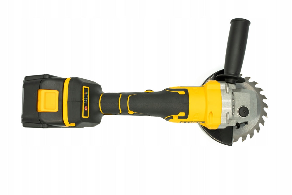 ANGLE GRINDER CORDLESS BRUSHLESS ANGLE SET 2xAKU 4AH 21V Power supply type rechargeable battery