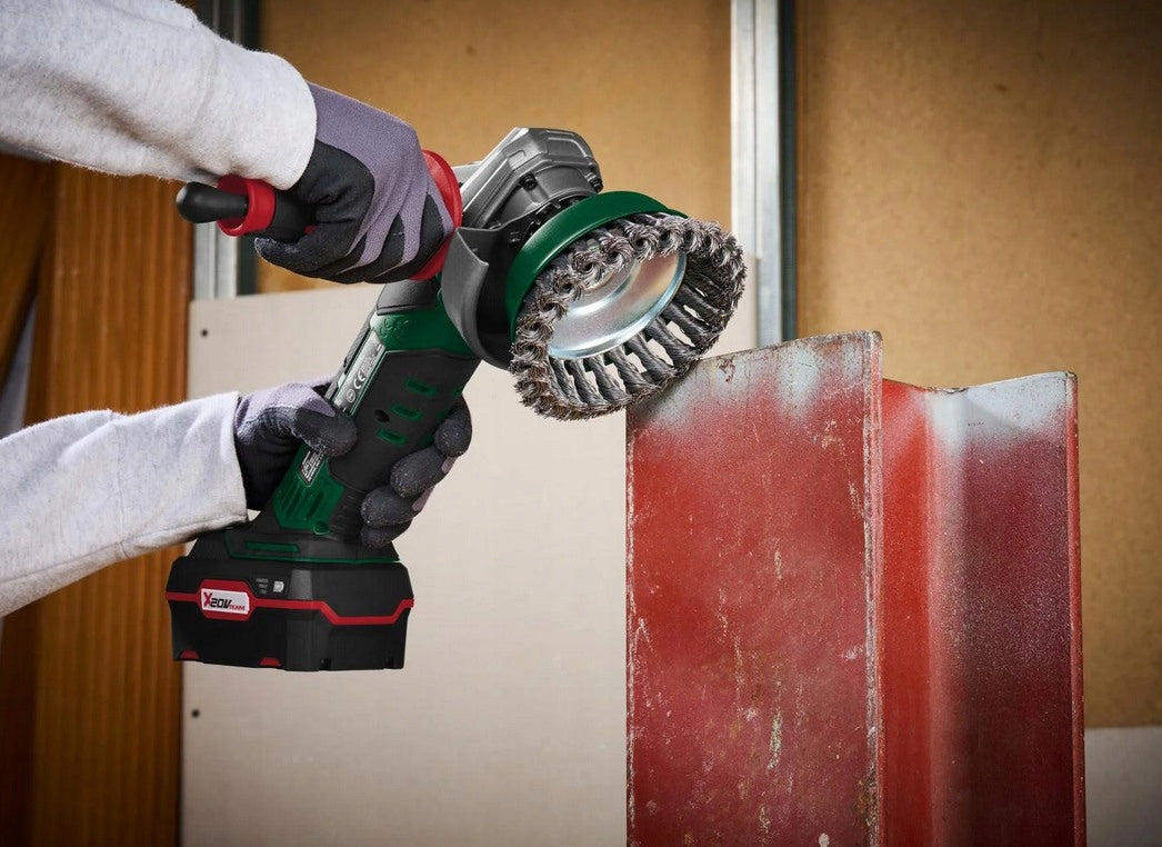 ANGLE GRINDER PARKSIDE PWSA 20-LI D4 20V 4AH WITHOUT AKU AND CHARGER Number of batteries brak akumulatora