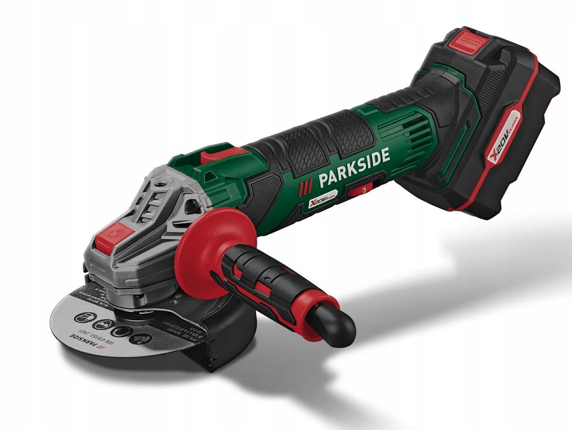 ANGLE GRINDER PARKSIDE PWSA 20-LI D4 20V 4AH WITHOUT AKU AND CHARGER Series SZLIFIERKA KĄTOWA PARKSIDE PWSA 20-LI D4