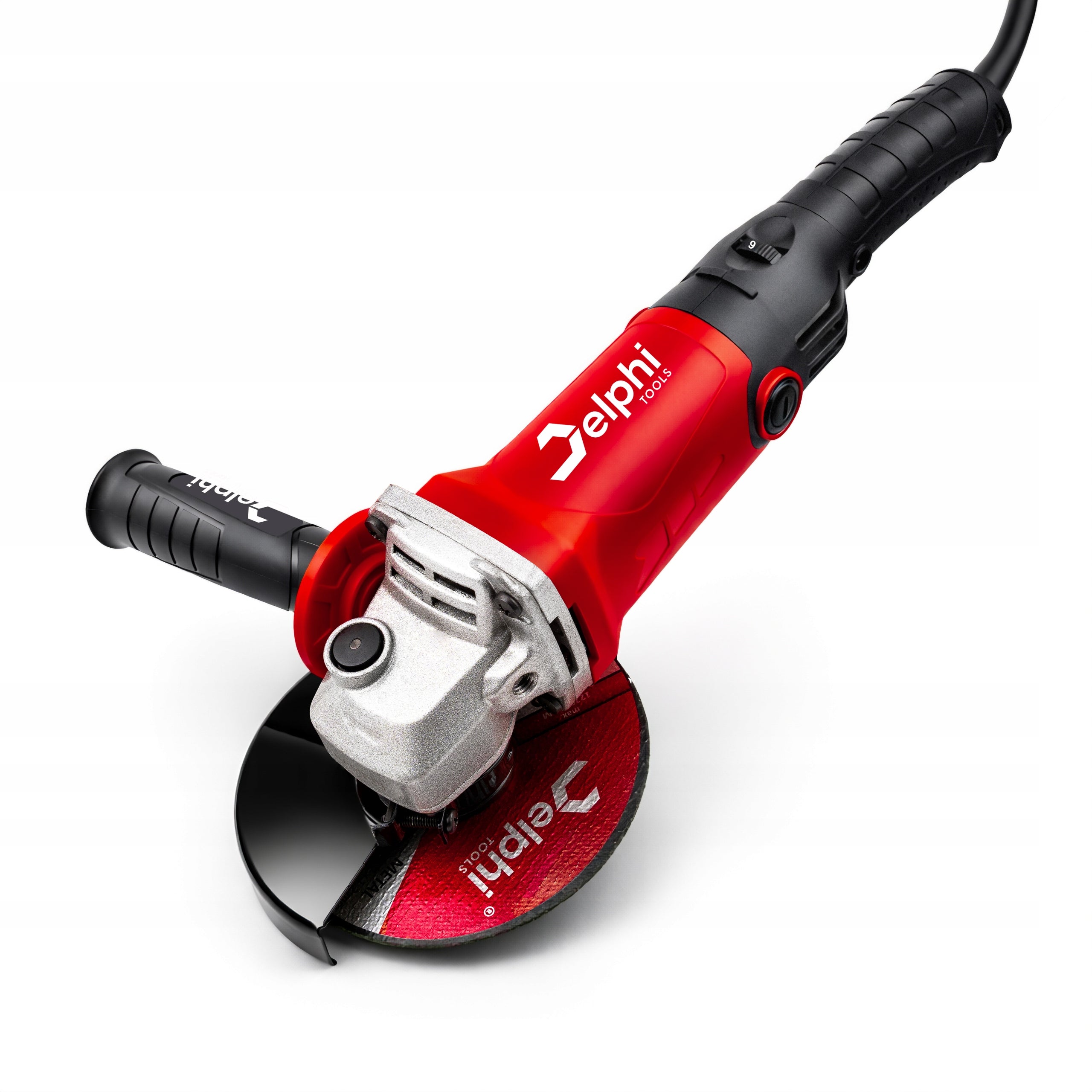 ANGLE GRINDER RUBBER BAND STRONG ANGLE DIAX 125mm ADJUSTABLE + 10 DISCS Series FLEX 125 mm Szlifierka Regulacja Obrotów