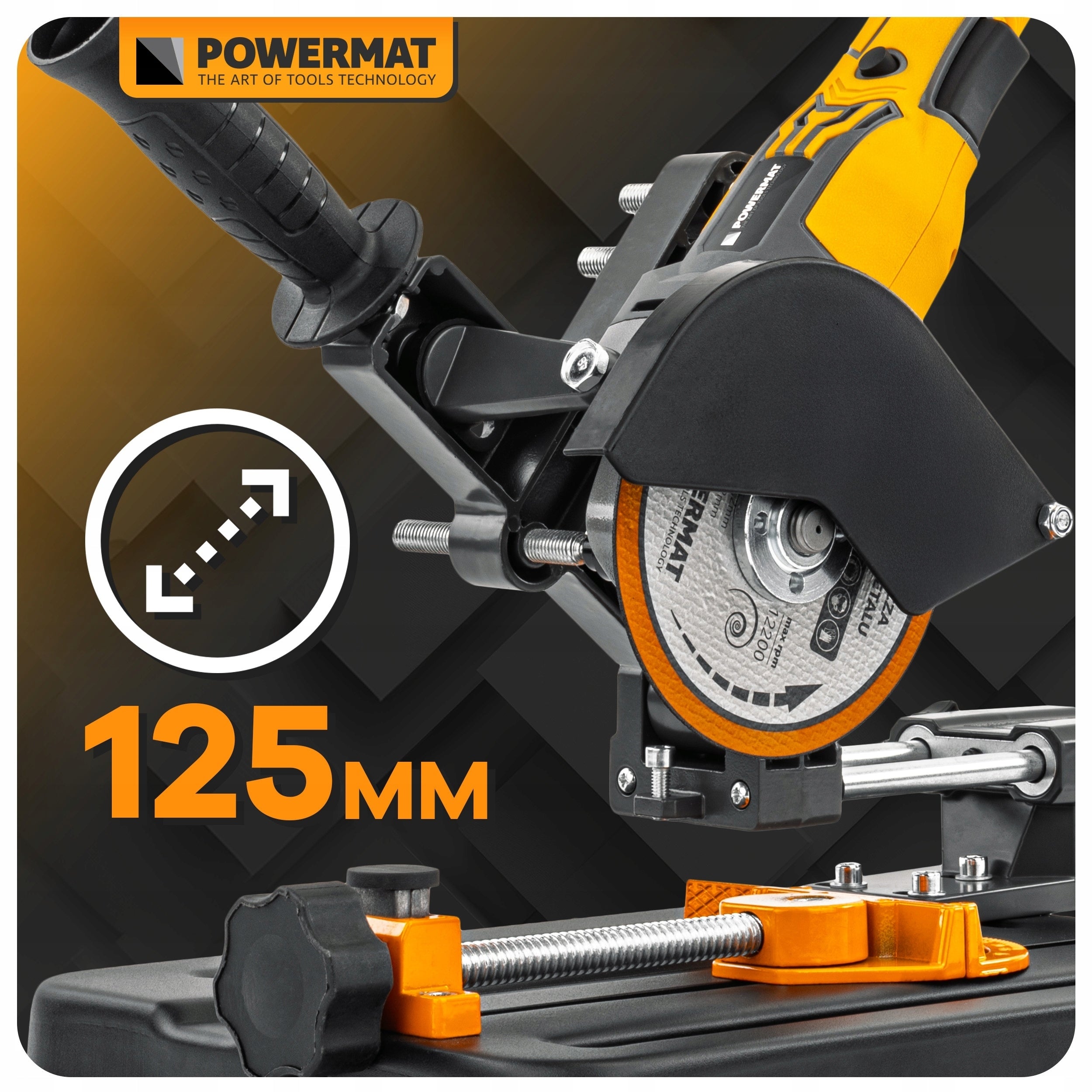 ANGLE GRINDER STAND WITH FEED TRIPOD HOLDER MOUNT 115-125 MM Abrasive clamping system clamp fastening