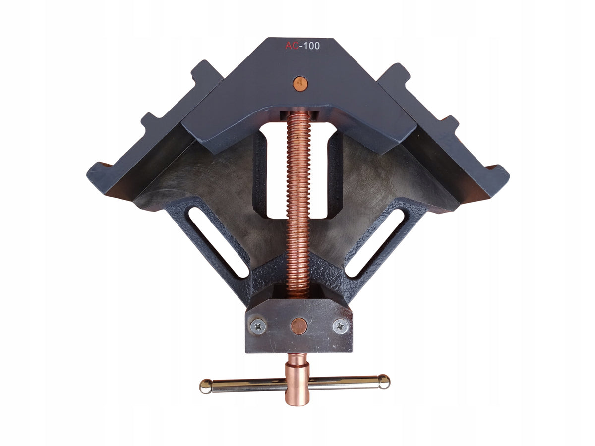 ANGLE VISE WELDING WORKSHOP JAWS COMPRESSION 90° 125mm 12kg CAST IRON Manufacturer code Metcor AC100